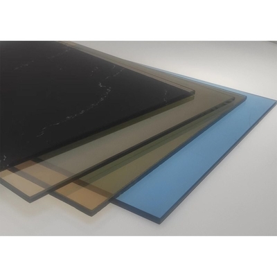 Artículo conformable de superficie plana, curvado, endurecido, transparente, congelado, templado, vidrio para baño