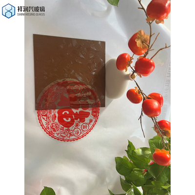 Personalización Vidrio de color marrón/bronce con patrones/rollados/figuras con varios diseños