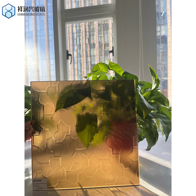 Personalización Vidrio de color marrón/bronce con patrones/rollados/figuras con varios diseños