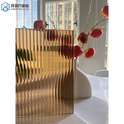 Vidrio laminado de bambú para vidrio único Vidrio cableado / decorativo / de baño en diseño de bambú