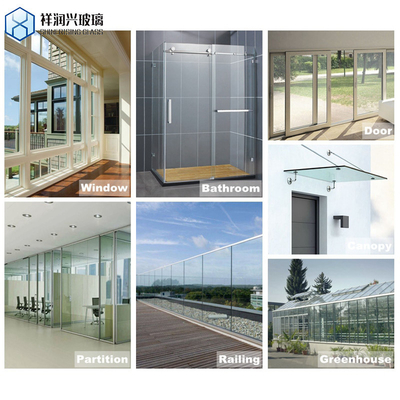 Puerta corredera de vidrio templado de 8 mm 10 mm personalizada para la construcción de tabiques de ducha industriales