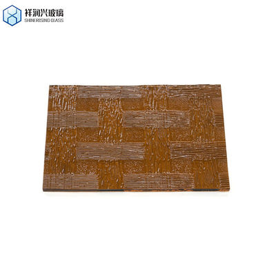 Estructura sólida 4mm 5mm 6mm vidrio templado con patrones para la decoración del hogar de vidrio de ventana