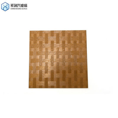 Estructura sólida 4mm 5mm 6mm vidrio templado con patrones para la decoración del hogar de vidrio de ventana