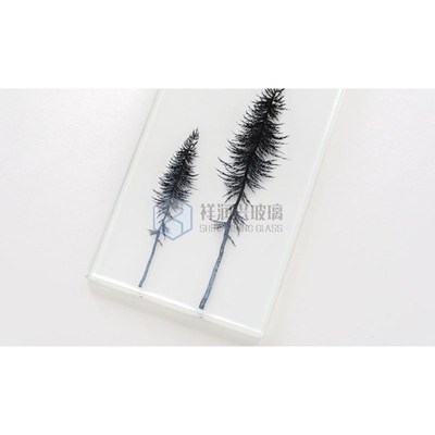 Vidrio templado plano decorativo claro personalizado para sala de estar Certificado CE
