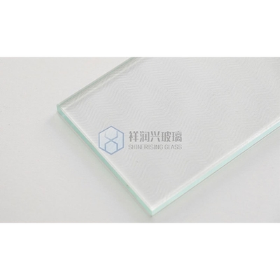 Vidrio sólido de textura floteada extra clara con patrón de textura templado de seguridad de vidrio decorativo endurecido