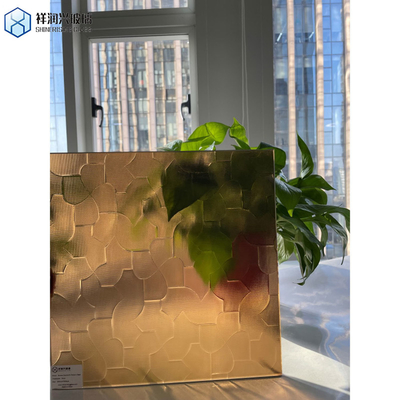 Estructura sólida Artía de colores grandes personalizados Hojas de vidrio endurecidas para transparencia de ventanas