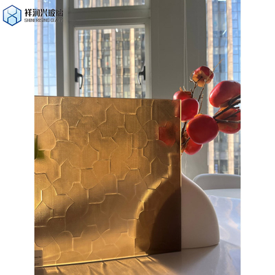 Vidrio transparente con patrones/vidrio laminado/vidrio figurado Solicitud personalizada de decoración