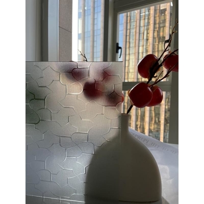 Vidrio Nashiji Millenium Karatachi Wanji de 5 mm transparente con patrones de vidrio laminado con figuras para decoración de edificios 4 mm