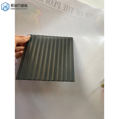 Cristales de vidrio templado de horno plano y fundido con paneles de vidrio templado tintado, vidrio decorativo con múltiples formas y patrones