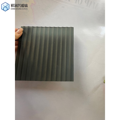 Cristales de vidrio templado de horno plano y fundido con paneles de vidrio templado tintado, vidrio decorativo con múltiples formas y patrones