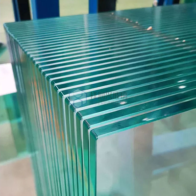 Vidrio templado plano de 3 mm-19 mm Vidrio transparente para construcción templado físicamente