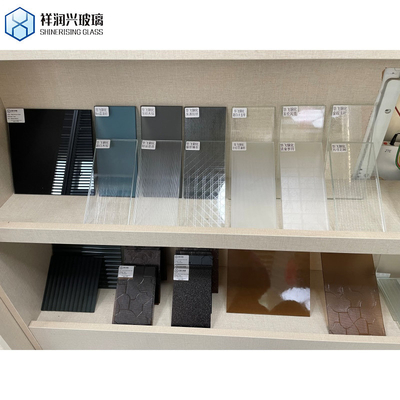 Vidrio laminado de extremo para la técnica de construcción, claro, teñido o con patrón