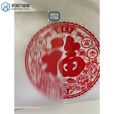 Vidrio de patrón decorativo de arte laminado con figuras de diamante de 5 mm para Windows Cp-Tp