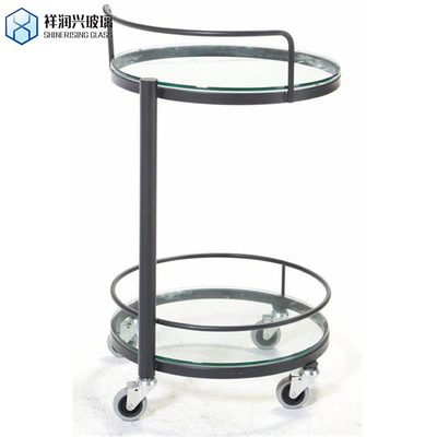 Vidrio lacado pintado negro de 5 mm sobre vidrio flotante transparente para muebles y decoración
