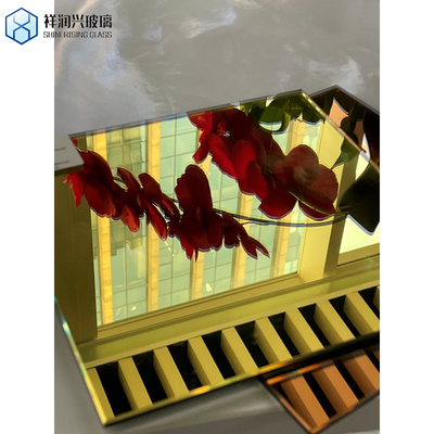Vidrio templado de 4 mm 5 mm en verde azul gris bronce color transparente para fachada de edificio