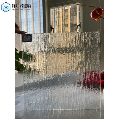 Panel de vidrio de onda de Moru con rizos blancos para decoración de arte aislada