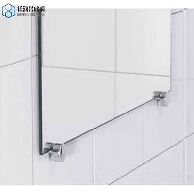 Solicitud personalizada Espejos de aluminio recubiertos doble / único Vidrio para espejo de pared grande