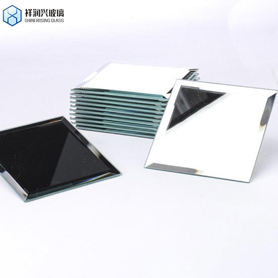 Solicitud personalizada Espejos de aluminio recubiertos doble / único Vidrio para espejo de pared grande