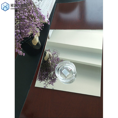 Estación de espejo de maquillaje de forma personalizada de color marrón europeo para muebles de salón 1-6 mm Tamaño de corte