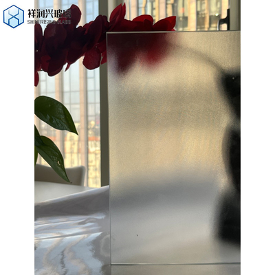 Vidrio laminado de figura templado con patrón de vidrio begonia vidrio en relieve 10 mm personalizado