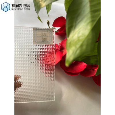 Vidrio laminado de figura templado con patrón de vidrio begonia vidrio en relieve 10 mm personalizado