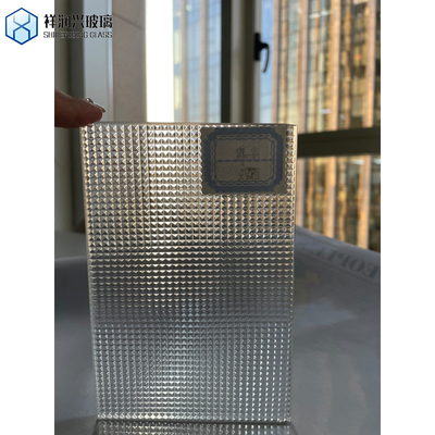 Vidrio laminado de figura templado con patrón de vidrio begonia vidrio en relieve 10 mm personalizado
