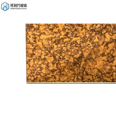 Gran espejo antiguo de vidrio Francés Decorado hojas de pared de plata acabado personalizado