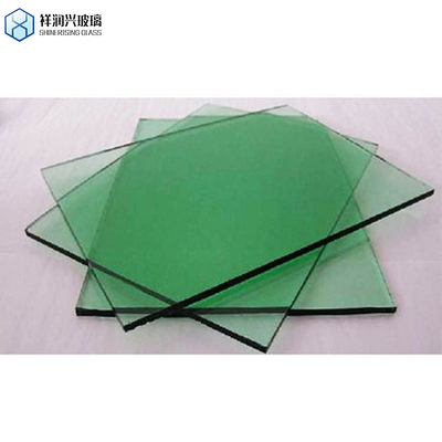 Vidrio de construcción personalizado de 10 mm verde oscuro azul claro para balcón de puertas y ventanas