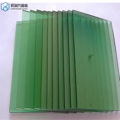 Vidrio de construcción personalizado de 10 mm verde oscuro azul claro para balcón de puertas y ventanas