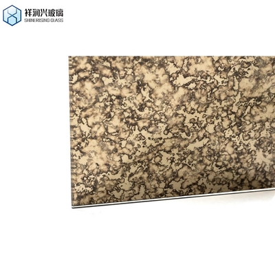 5 patrón de decoración de la pared del baño Plata Antiguo vidrio de vidrio de la hoja de espejo tamaño personalizado