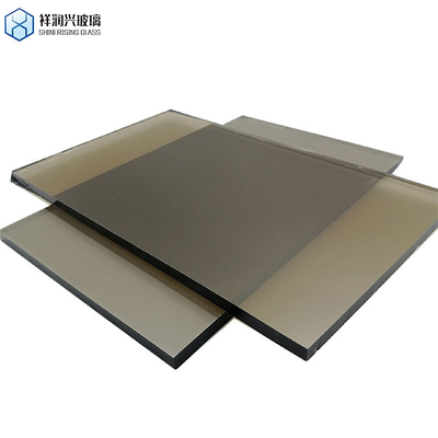 Vidrio flotante laminado de 4 mm 5 mm 6 mm 8 mm Edificio de oficinas Bronce Verde Azul Gris Color reflector Vidrio teñido