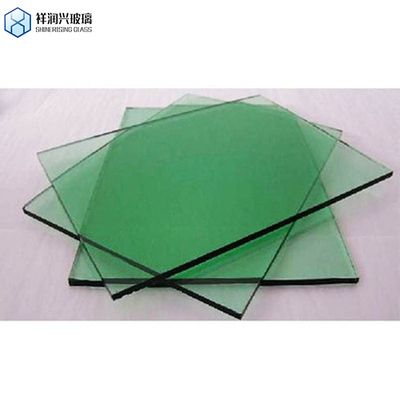 Vidrio de ventana de 10 mm verde oscuro azul claro vidrio laminado templado para balcón