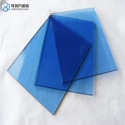 Vidrio de ventana de 10 mm verde oscuro azul claro vidrio laminado templado para balcón