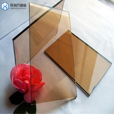 Vidrio flotante de color azul oscuro reflejante laminado templado