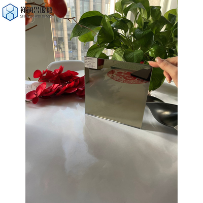 Flat Polished Edge 1mm-6mm Tintado Colorado Plata Aluminio Vidrio Espejo Personalización