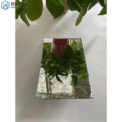 Estilo de personalización colorido espejo antiguo vidrio para decoración de baño Lavadora
