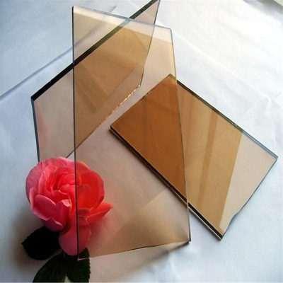 Flat Polished 6mm China Pared decorativa de color tintado espejo de vidrio en templado