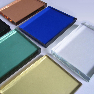 Vidrio de colores 5 mm 6 mm 8 mm reflejo azul verde tintado vidrio templado
