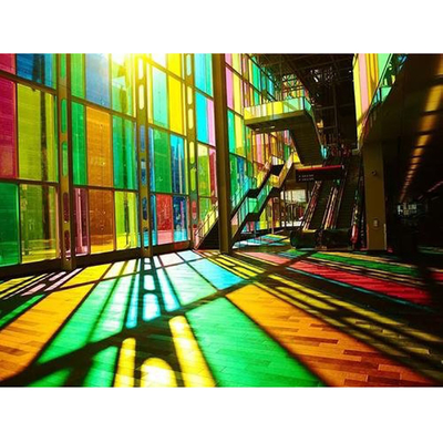 Vidrio único con alambre/decorativo/vidrio de baño Temperado de colores tintado de vidrio flotante