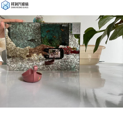 Vidrio de acabado de plata tintado Antiguo de la lámina de espejo para el panel de pared del baño a un precio asequible