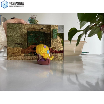 Decoración arquitectónica de paredes de lujo Antiguo espejo de plata con vidrio flotante