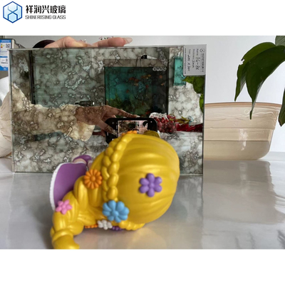 Espejo de pared decorativo para puertas Armario de corte de bordes de perforación de templado ISO certificado