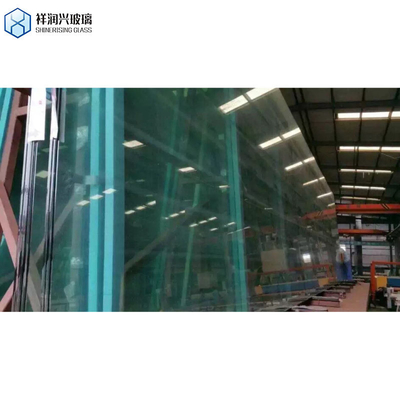 Pared de vidrio de vidrio de construcción de Qingdao con doble acristalamiento templado plano para paneles de invernadero