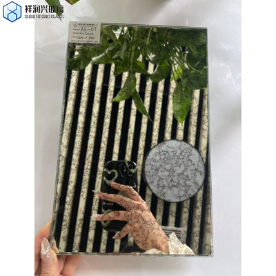 Trabajo de borde pulido plano de plata bisela de humo vidrio espejo antiguo para el hotel competitivo