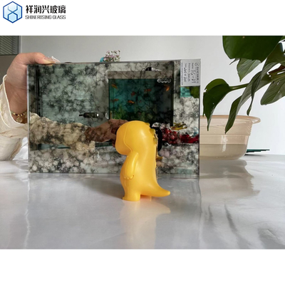 Técnica Hoja de vidrio laminada para espejos decorativos en plata de baño antiguo