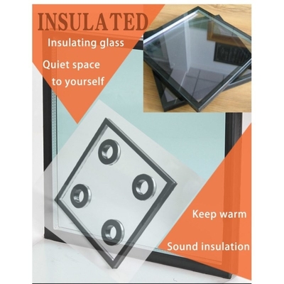 Panel de vidrio hueco de vidrio de triplo acristalamiento de baja E para muros cortina de construcción