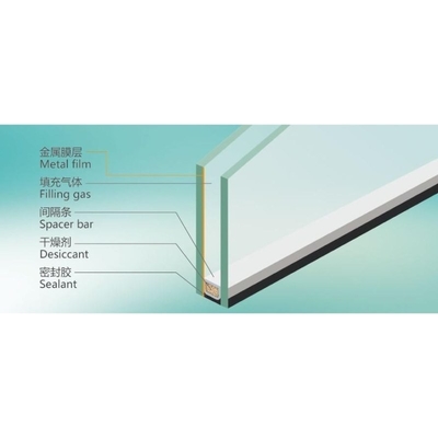 Panel de vidrio aislado de doble esmaltado reflectante Qingdao de 6 mm para ventanas de pared de cortina
