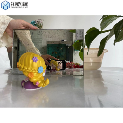 Decoración del hogar Muebles de vidrio de espejo borde pulido plano Trabajo para arte espejo antiguo