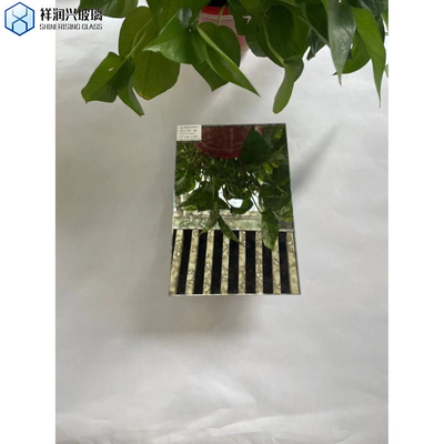 Vidrio de espejo antiguo de borde pulido plano Grizzly para pared de decoración interior