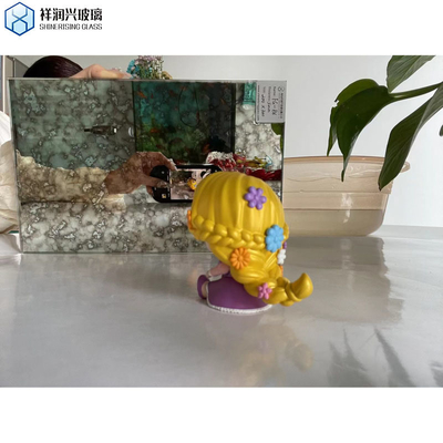 Opción de personalización vidrio de espejo dorado plateado tintado antiguo para decoración exterior